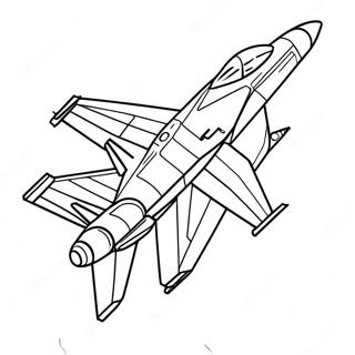 F18 Kampfjet Mit Pilot Ausmalbild 123588 57865