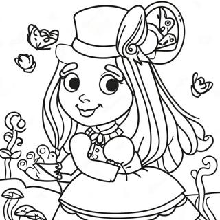 Steampunk Alice Im Wunderland Ausmalbild 123739-57971