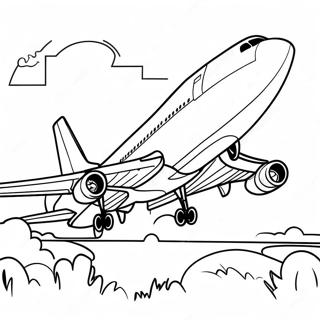 747 Flugzeug Beim Start Ausmalbild 124176 58413