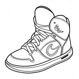 Basketballschuh Ausmalbild 124225-58444