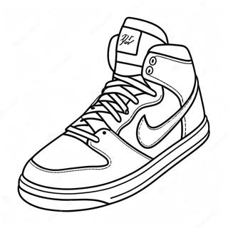 High Top Basketballschuh Ausmalbild 124226-58445