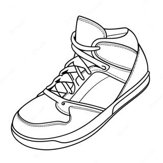 Retro Basketballschuh Ausmalbild 124227 58450