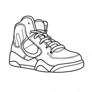 Bunter Basketballschuh Ausmalbild 124228 58454