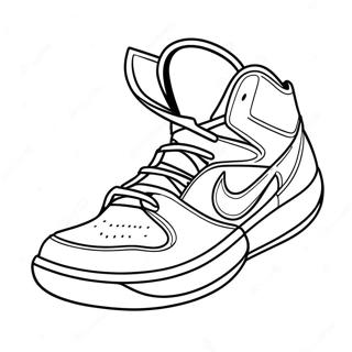 Bunter Basketballschuh Ausmalbild 124228 58455