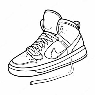 Bunter Basketballschuh Ausmalbild 124228 58456