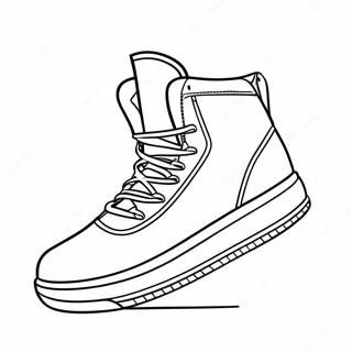 Sneaker Basketballschuh Ausmalbild 124229-58457