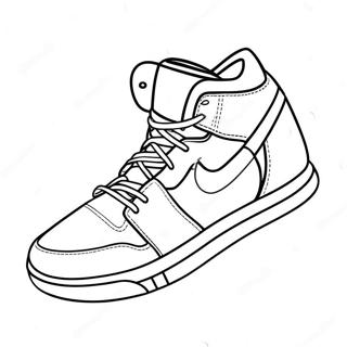 Sneaker Basketballschuh Ausmalbild 124229-58458