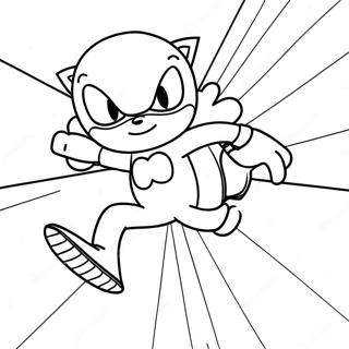 Sonic Spiderman Ausmalbild 124277-58484