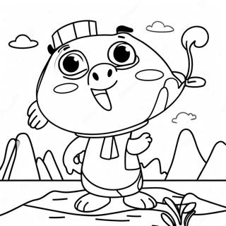 Skipper In Einem Lustigen Abenteuer Ausmalbild 124410 58597