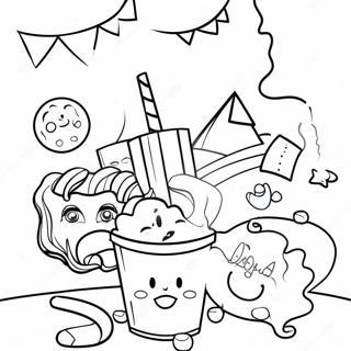 Animierter Filmabend Ausmalbild 124436-58618