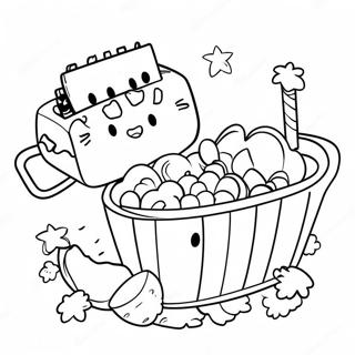 Animierter Filmabend Ausmalbild 124436-58619