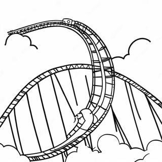 Aufregendes Achterbahn Abenteuer Ausmalbild 124897-58967