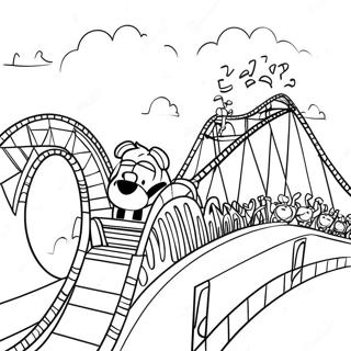 Aufregendes Achterbahn Abenteuer Ausmalbild 124897-58968