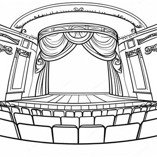 Buntes Theaterbuhne Ausmalbild 125437-59388