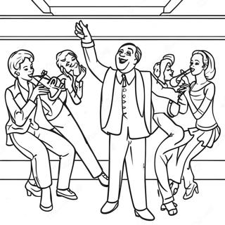 Spannende Musical Theater Szene Ausmalbild 125439-59396