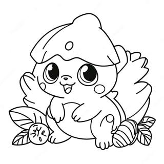 Niedliches Pokemon Mit Erntedankfest Truthahn Ausmalbild 125591 59507