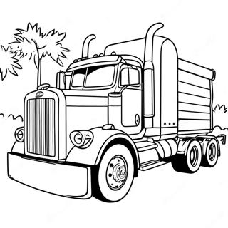 Vintage Peterbilt Lkw Ausmalbild 125927-59766