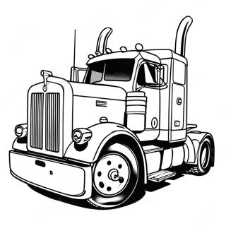 Vintage Peterbilt Lkw Ausmalbild 125927-59767