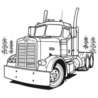 Vintage Peterbilt Lkw Ausmalbild 125927-59768