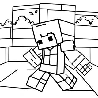 Minecraft Steve Ausmalbilder