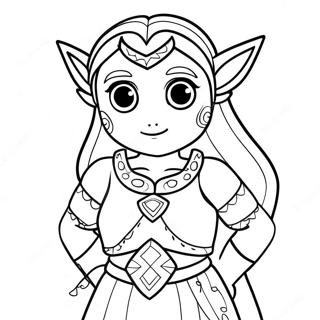 Zelda Mit Magischen Kraften Ausmalbild 12639-1521