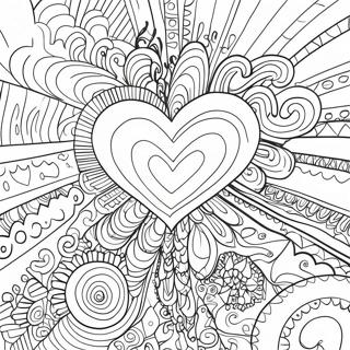 Psychedelisches Liebesmuster Ausmalbild 126418 60149