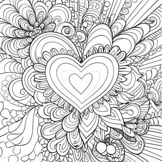 Psychedelisches Liebesmuster Ausmalbild 126418 60150