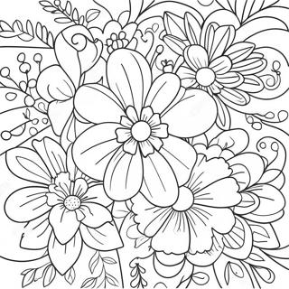 Lebendige Liebesblumen Ausmalbild 126420-60157