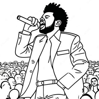 The Weeknd Auf Der Buhne Ausmalbild 126469-60186