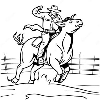 Wilder Westen Bullenreiter Ausmalbild 126884-60508