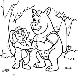 Shrek Und Esel Abenteuer Ausmalbild 127038-60627