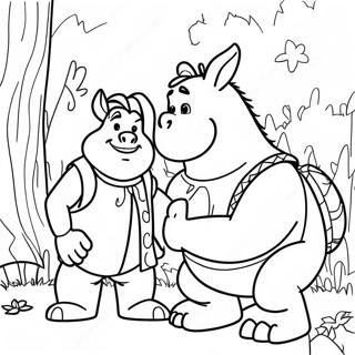 Shrek Und Esel Abenteuer Ausmalbild 127038-60628