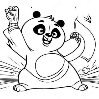 Kung Fu Panda In Aktion Ausmalbild 127039-60629