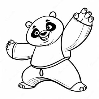 Kung Fu Panda In Aktion Ausmalbild 127039-60630
