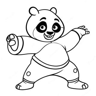 Kung Fu Panda In Aktion Ausmalbild 127039-60631