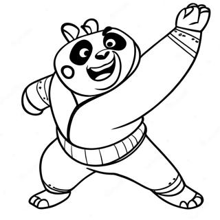 Kung Fu Panda In Aktion Ausmalbild 127039-60632