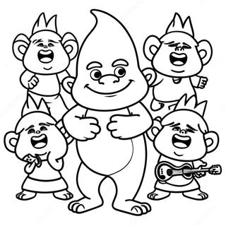 Trolls Singendes Ausmalbild 127041-60639