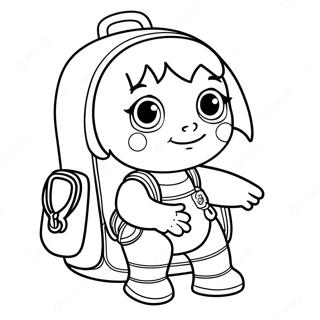 Doras Magischer Rucksack Ausmalbild 127246-60799