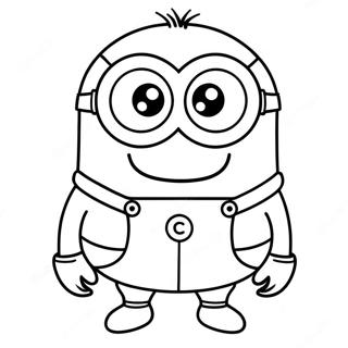 Lila Minion Ausmalbilder