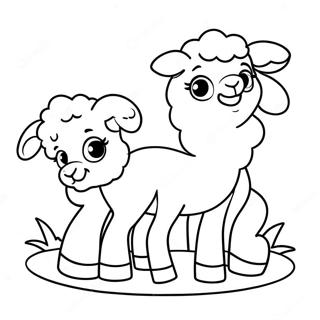 Baby Lamm Und Mutter Ausmalbild 127530-61147