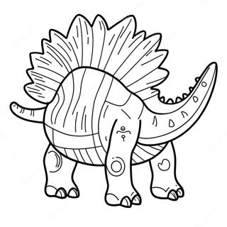 Stegosaurus Fossil Ausmalbild 127992 61501