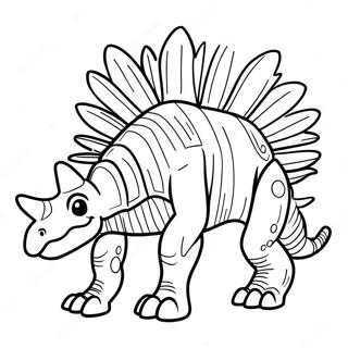 Stegosaurus Fossil Ausmalbild 127992 61502