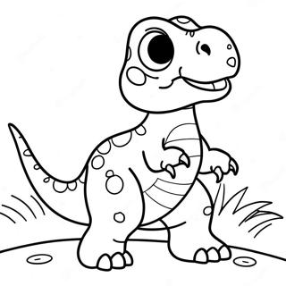 Niedlicher Baby T Rex Ausmalbild 1279-2333