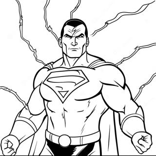 Black Adam Mit Blitz Ausmalbild 128095 61579