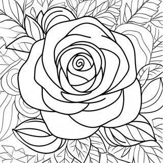 Realistische Rosen Nahaufnahme Ausmalbild 12837-2822