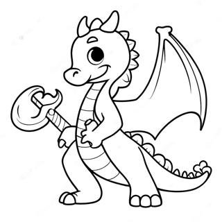 Mutiger Drachenmeister Mit Schwert Ausmalbild 128429-61844