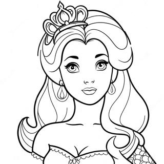 Tattooierte Disney Prinzessin Ausmalbild 128452-61849