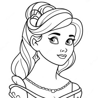 Tattooierte Disney Prinzessin Ausmalbild 128452-61852