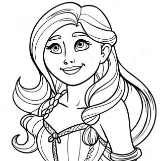 Lebendige Tattooierte Rapunzel Ausmalbild 128455-61863