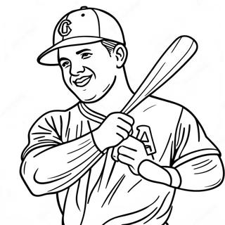 Mike Trout Ausmalbild 129301-62510